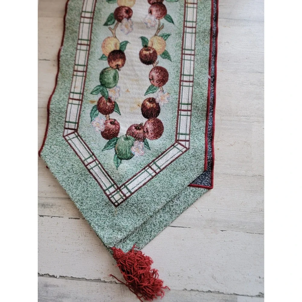 Vintage Apple‎ Fall table runner Castle cloth decorative harvest home decor
